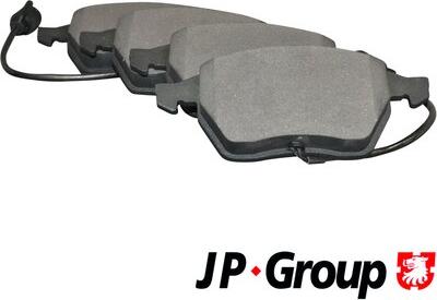 JP Group 1163602410 - Stabdžių trinkelių rinkinys, diskinis stabdys autoreka.lt
