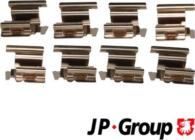 JP Group 1163750310 - Priedų komplektas, diskinių stabdžių trinkelės autoreka.lt
