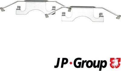 JP Group 1363750310 - Priedų komplektas, diskinių stabdžių trinkelės autoreka.lt