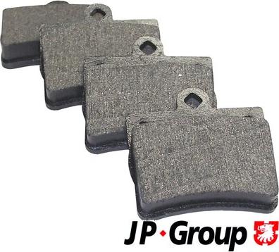 JP Group 1363700710 - Stabdžių trinkelių rinkinys, diskinis stabdys autoreka.lt