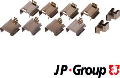 JP Group 1263650310 - Priedų komplektas, diskinių stabdžių trinkelės autoreka.lt