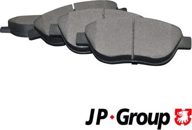 JP Group 1263602110 - Stabdžių trinkelių rinkinys, diskinis stabdys autoreka.lt