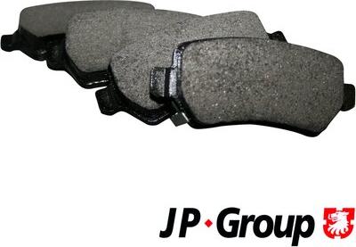 JP Group 1263700110 - Stabdžių trinkelių rinkinys, diskinis stabdys autoreka.lt