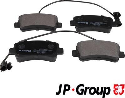 JP Group 1263701810 - Stabdžių trinkelių rinkinys, diskinis stabdys autoreka.lt