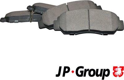 JP Group 3463600810 - Stabdžių trinkelių rinkinys, diskinis stabdys autoreka.lt