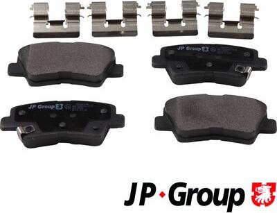 JP Group 3563701110 - Stabdžių trinkelių rinkinys, diskinis stabdys autoreka.lt