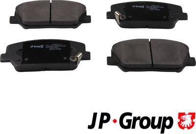 JP Group 3663604110 - Stabdžių trinkelių rinkinys, diskinis stabdys autoreka.lt