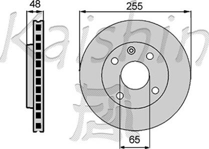 Kaishin CBR015 - Stabdžių diskas autoreka.lt
