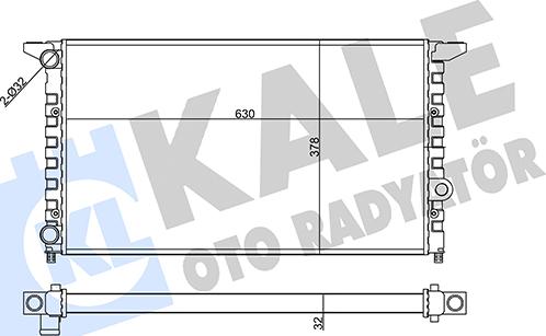 KALE OTO RADYATÖR 357050 - Radiatorius, variklio aušinimas autoreka.lt