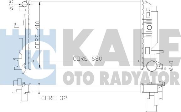 KALE OTO RADYATÖR 373900 - Radiatorius, variklio aušinimas autoreka.lt