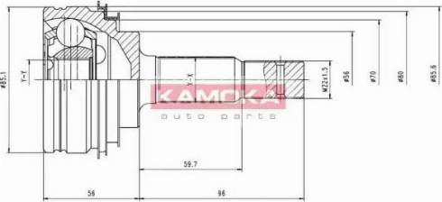 Kamoka 6100 - Jungčių komplektas, kardaninis velenas autoreka.lt