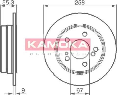 Kamoka 103244 - Stabdžių diskas autoreka.lt