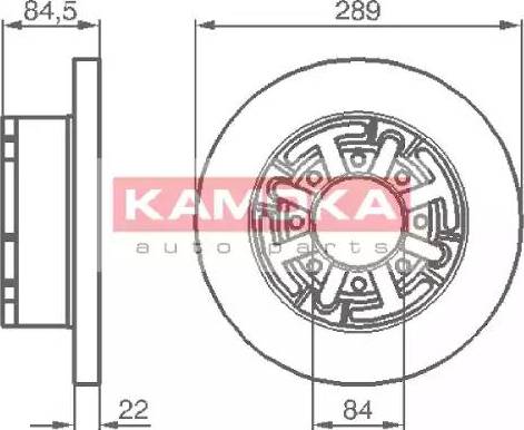 Kamoka 103281 - Stabdžių diskas autoreka.lt