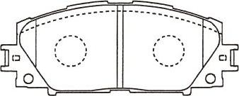 Kavo Parts BP-9136 - Stabdžių trinkelių rinkinys, diskinis stabdys autoreka.lt