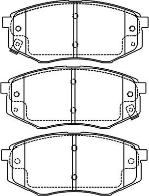 Kavo Parts BP-4027 - Stabdžių trinkelių rinkinys, diskinis stabdys autoreka.lt