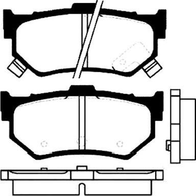 Kavo Parts BP-8514 - Stabdžių trinkelių rinkinys, diskinis stabdys autoreka.lt