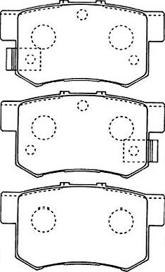 Kavo Parts BP-2043 - Stabdžių trinkelių rinkinys, diskinis stabdys autoreka.lt