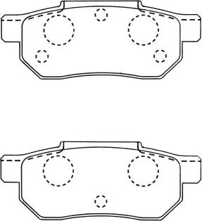 Kavo Parts BP-2031 - Stabdžių trinkelių rinkinys, diskinis stabdys autoreka.lt