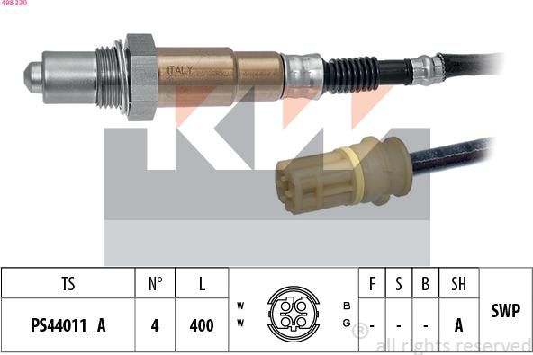 KW 498 330 - Lambda jutiklis autoreka.lt