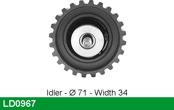 LUCAS LD0967 - Kreipiantysis skriemulys, paskirstymo diržas autoreka.lt