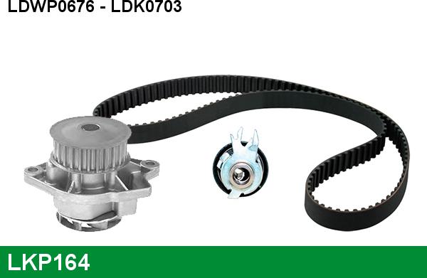 LUCAS LKP164 - Vandens siurblio ir paskirstymo diržo komplektas autoreka.lt