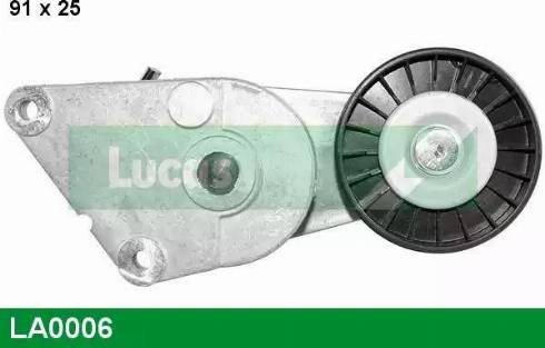 Lucas Engine Drive LA0006 - Diržo įtempiklis, V formos rumbuotas diržas autoreka.lt