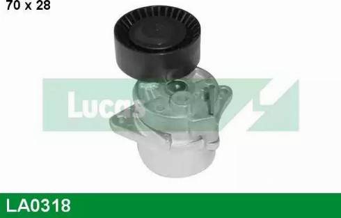 Lucas Engine Drive LA0318 - Diržo įtempiklis, V formos rumbuotas diržas autoreka.lt