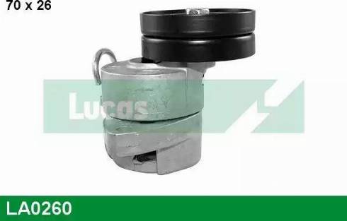 Lucas Engine Drive LA0260 - Diržo įtempiklis, V formos rumbuotas diržas autoreka.lt