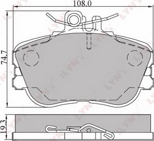 Mercedes-Benz N0054200320 - Stabdžių trinkelių rinkinys, diskinis stabdys autoreka.lt