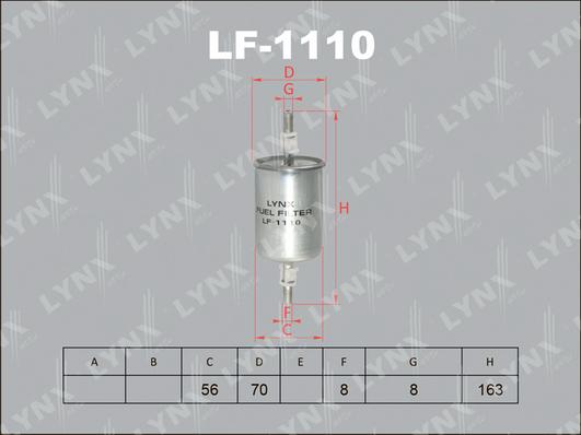 LYNXauto LF-1110 - Kuro filtras autoreka.lt