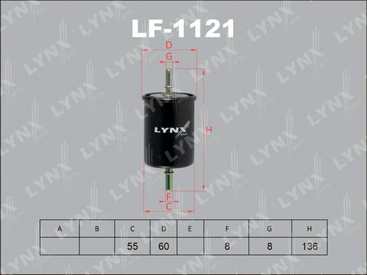 LYNXauto LF-1121 - Kuro filtras autoreka.lt