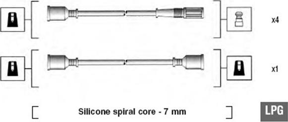 Magneti Marelli 941095580598 - Uždegimo laido komplektas autoreka.lt