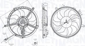 Magneti Marelli 069422851010 - Ventiliatorius, radiatoriaus autoreka.lt