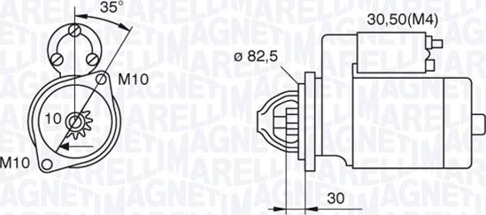 Magneti Marelli 063521092500 - Starteris autoreka.lt