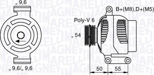 Magneti Marelli 063358062010 - Kintamosios srovės generatorius autoreka.lt
