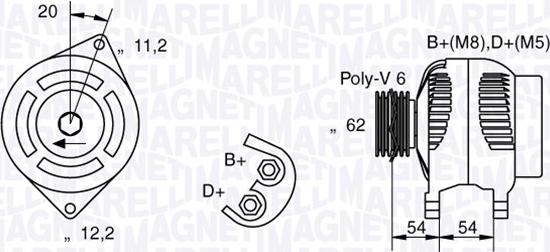 Magneti Marelli 063321859010 - Kintamosios srovės generatorius autoreka.lt