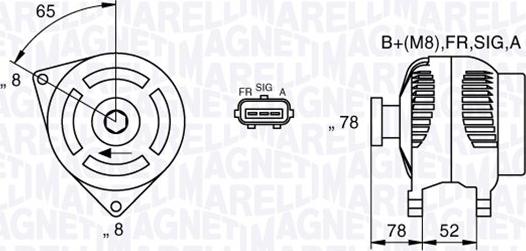 Magneti Marelli 063377421010 - Kintamosios srovės generatorius autoreka.lt