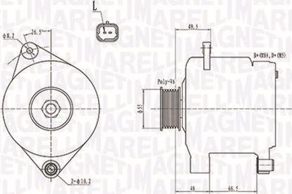 Magneti Marelli 063731444010 - Kintamosios srovės generatorius autoreka.lt