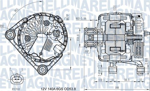 Magneti Marelli 063731406710 - Kintamosios srovės generatorius autoreka.lt