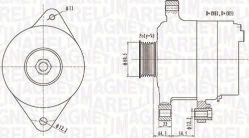 Magneti Marelli 063732062010 - Kintamosios srovės generatorius autoreka.lt