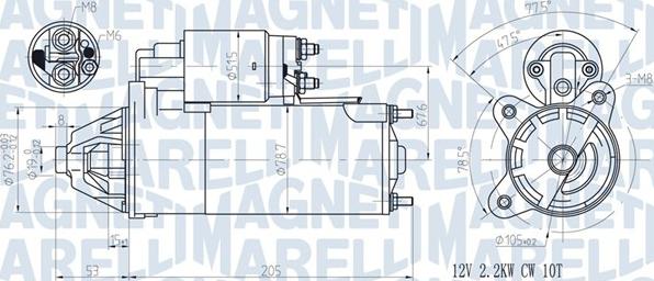 Magneti Marelli 063720613010 - Starteris autoreka.lt