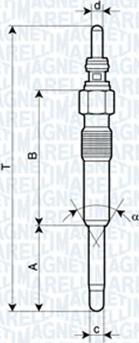 Magneti Marelli 062900006304 - Kaitinimo žvakė autoreka.lt