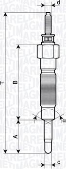 Magneti Marelli 062900132304 - Kaitinimo žvakė autoreka.lt