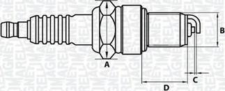 Magneti Marelli 062000770304 - Uždegimo žvakė autoreka.lt