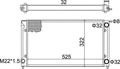 Magneti Marelli 359000300420 - Radiatorius, variklio aušinimas autoreka.lt