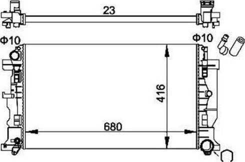 Magneti Marelli 359000301730 - Radiatorius, variklio aušinimas autoreka.lt