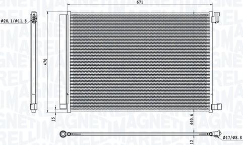 Magneti Marelli 350203101300 - Kondensatorius, oro kondicionierius autoreka.lt