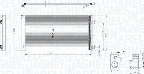 Magneti Marelli 350203747000 - Kondensatorius, oro kondicionierius autoreka.lt