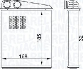 Magneti Marelli 350218457000 - Šilumokaitis, salono šildymas autoreka.lt