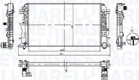 Magneti Marelli 350213212600 - Radiatorius, variklio aušinimas autoreka.lt